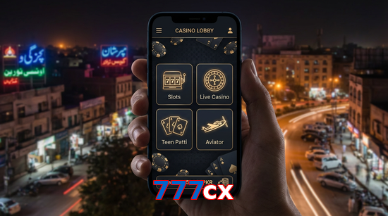 Main screen of 777Cx app page for PK players